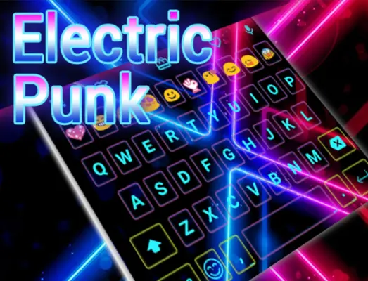 Electric Punk Emoji Keyboard android App screenshot 0