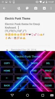 Electric Punk Emoji Keyboard android App screenshot 2