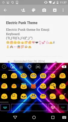 Electric Punk Emoji Keyboard android App screenshot 4